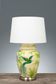 Caribbean Bird Ceramic Table Lamp Base Green and Yellow