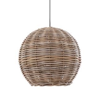 Rattan Round Ceiling Pendant Large Natural