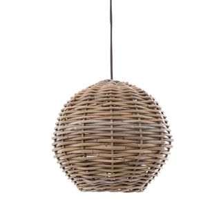 Rattan Round Ceiling Pendant Small Natural