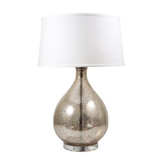 Halifax Table Lamp with Linen Shade Silver