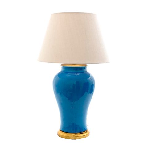 Kingston Ceramic Table Lamp Base Turquoise