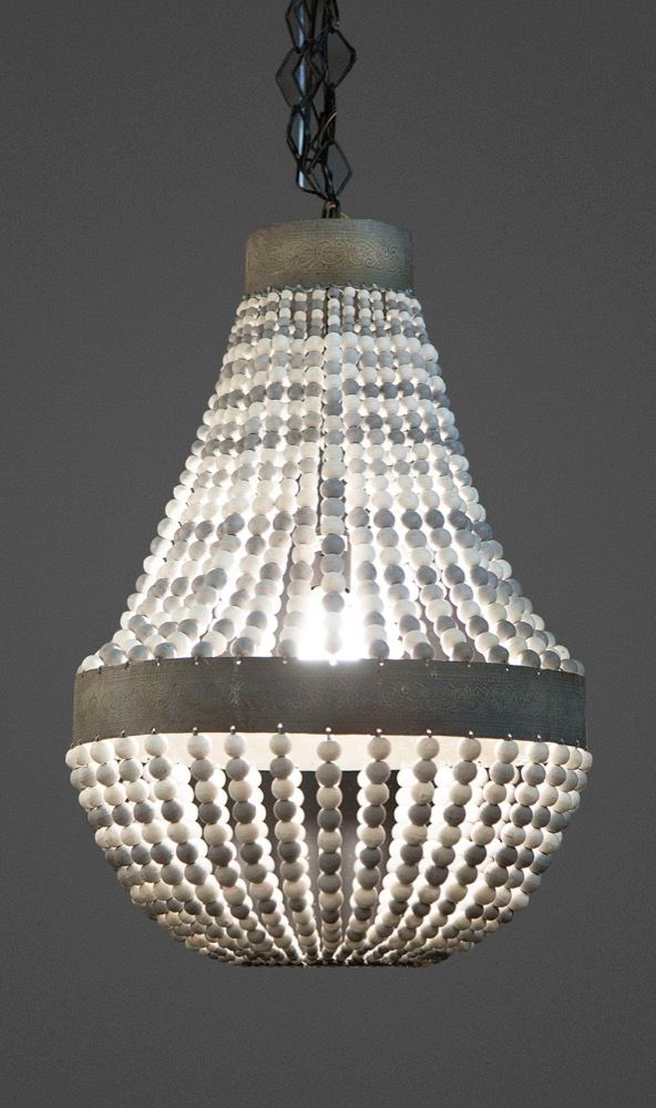 Grey deals beaded chandelier