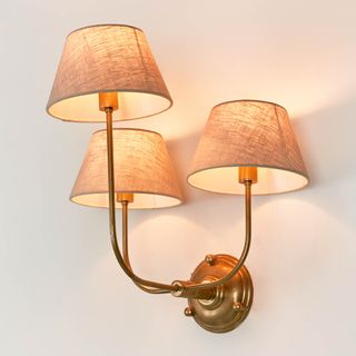 Trilogy Wall Light Base Brass