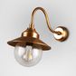 Zermatt Outdoor Wall Light Antique Brass