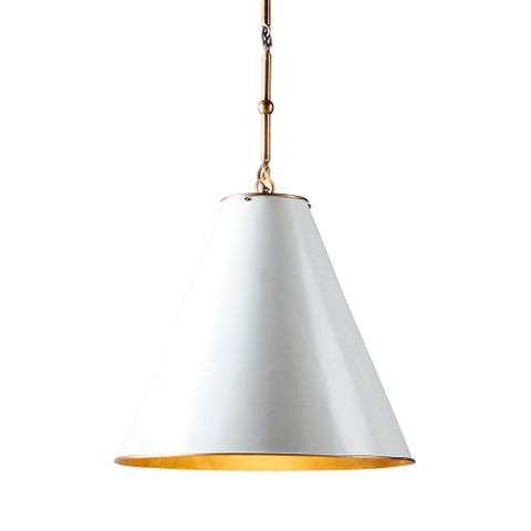 Monte Carlo Ceiling Pendant Large White and Brass