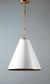 Monte Carlo Ceiling Pendant Large White and Brass