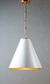 Monte Carlo Ceiling Pendant Large White and Brass