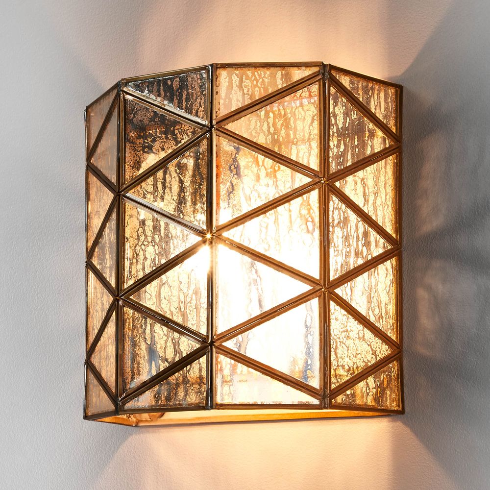 Geometric wall deals sconce