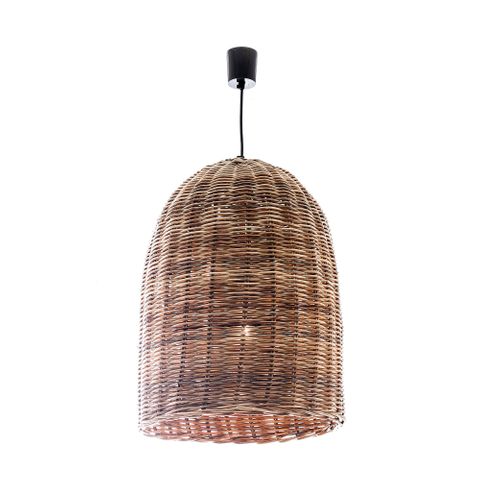 Rattan Bell Ceiling Pendant Large Natural