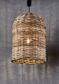 Rattan Bell Ceiling Pendant Large Natural