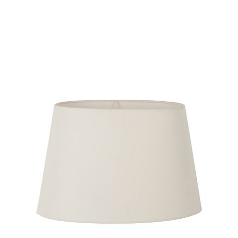 Linen Oval Lamp Shade Medium Textured Ivory