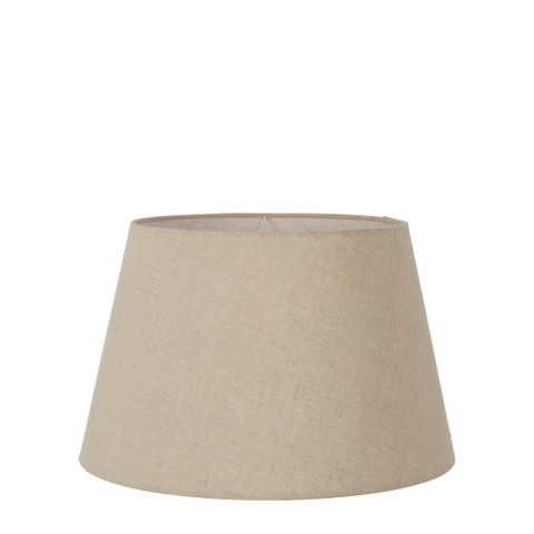 Linen Taper Lamp Shade Small Dark Natural