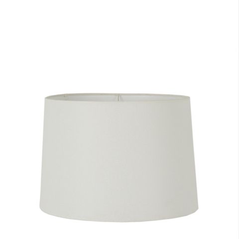 Linen Drum Lamp Shade Medium Textured Ivory