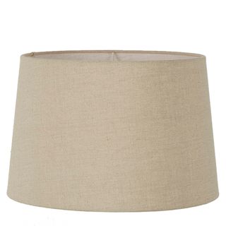 Linen Drum Lamp Shade XXL Dark Natural Linen