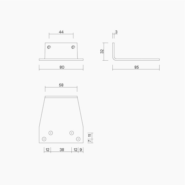 D0601 Parallel Arm Bracket SIL