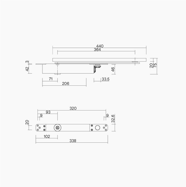 Concealed Cam Action Closer DDA Compliant Size 2-4 SIL