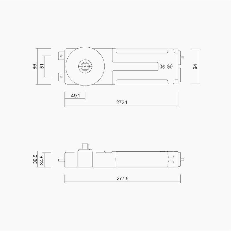 D3001 Transom Closer Size 2-4 Non Hold Open