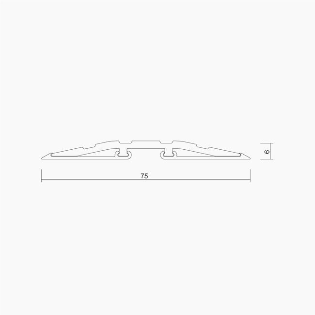 IS4010 75mm Low Profile Threshold Plate -1000mm