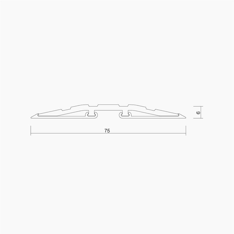 IS4010 75mm Low Profile Threshold Plate -2500mm