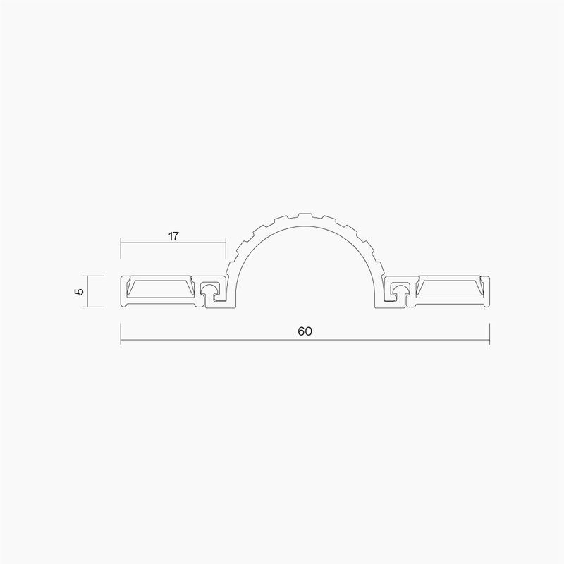 IS9050 Hinged Guard Seal - 2000mm