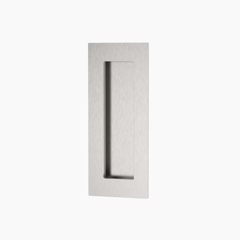 Rectangular Flush Pull 120x50mm SSS