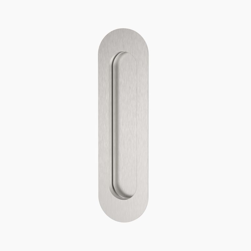 Oval Flush Pull 150x40mm SSS