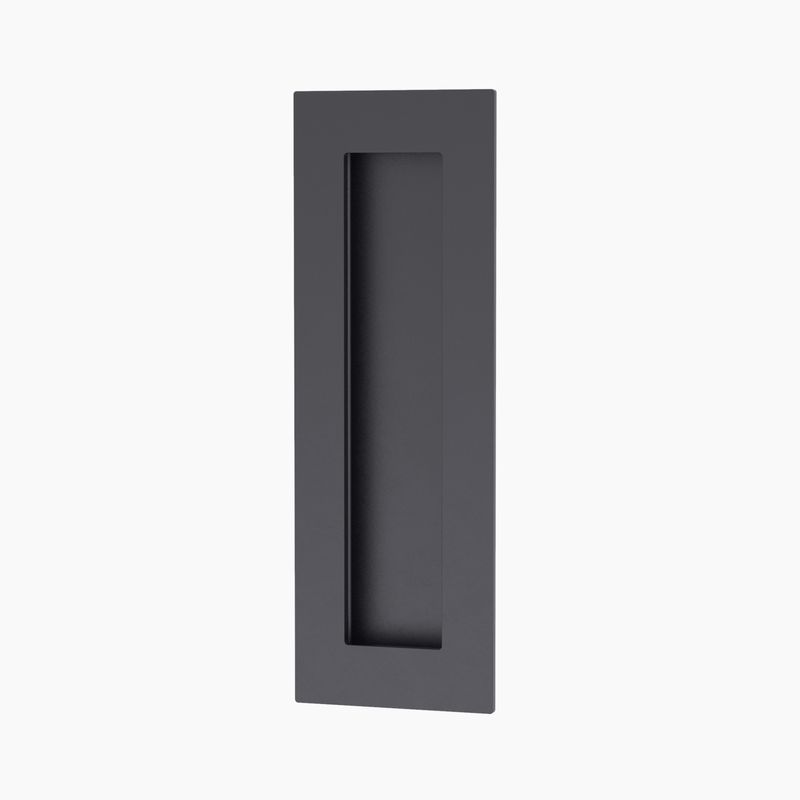 Rectangular Flush Pull 150x52mm MBLK