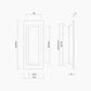 Rectangular Flush Pull 150x52mm MBLK