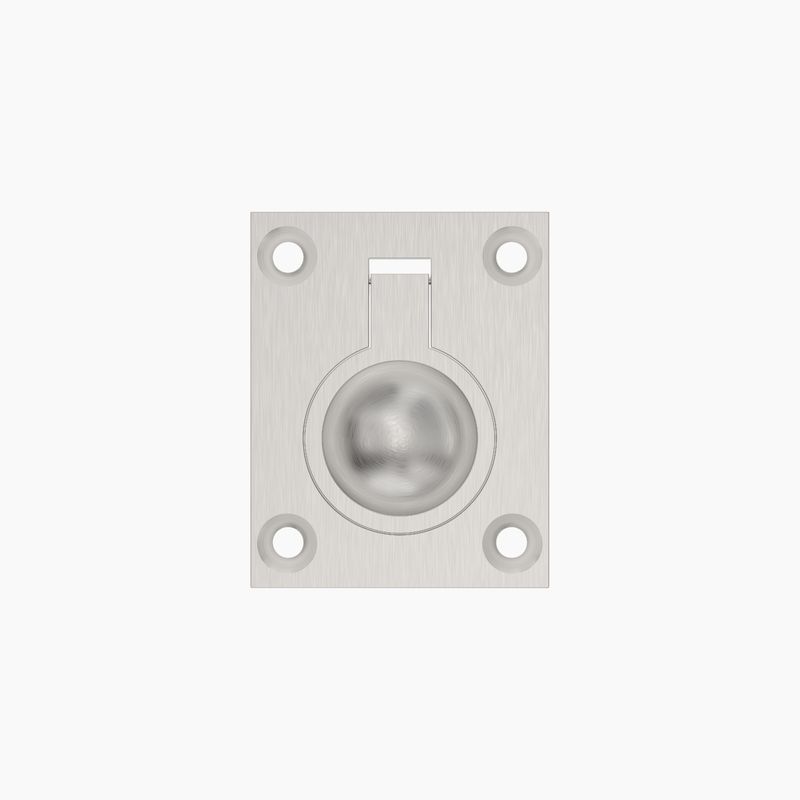 Rectangle Flush Ring Pull 48mm