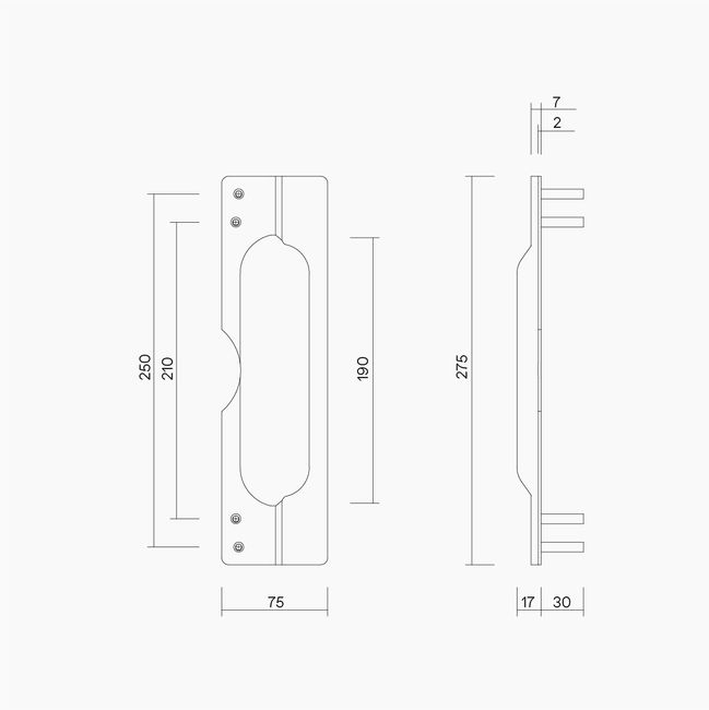 Strike Shield To Suit Lever On Rose And Key And Lever Sets