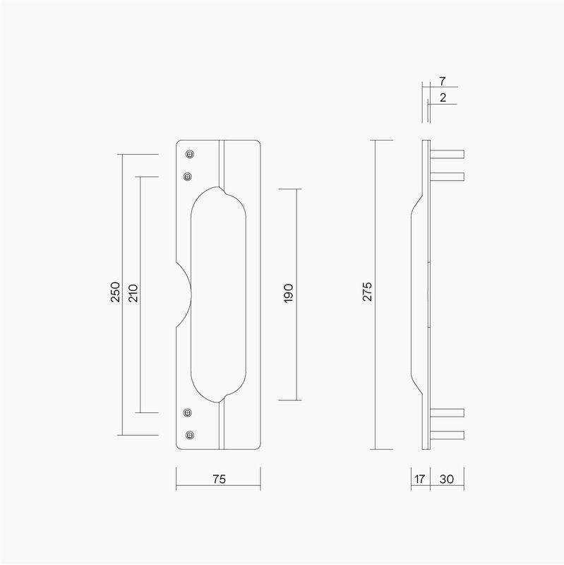 Strike Shield To Suit Lever On Rose And Key And Lever Sets