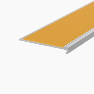 Slimline Aluminium Stair Nosing With Yellow Non-Slip Infill 3000mm