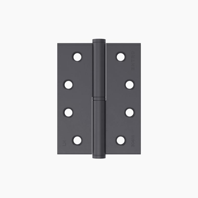 Lift Off Hinge Left Hand 100x75x2.5mm MBLK  (Includes Screws)