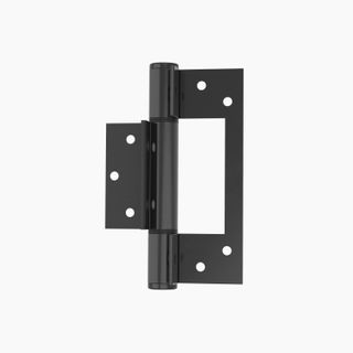 Aluminium Heavy Duty Winged Fast Fix Hinge 130x87x3mm BLK