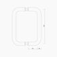 D-Pull Handle 150x16mm SSS
