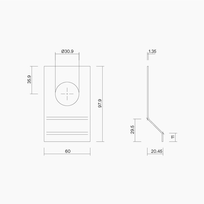 A5001 Round Cylinder Door Pull SSS