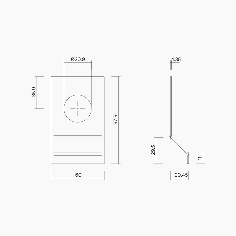 A5001 Round Cylinder Door Pull SSS