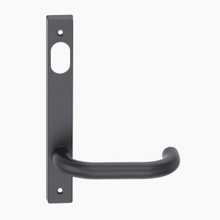 Narrow Style Plate Lever #10 DDA Compliant – Cylinder/Visible MBLK