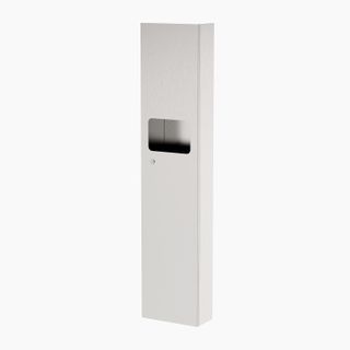 Surface Mounted Paper Towel Dispenser And Waste Receptacle