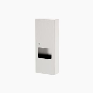 Surface Mounted Paper Towel Dispenser And Waste Receptacle