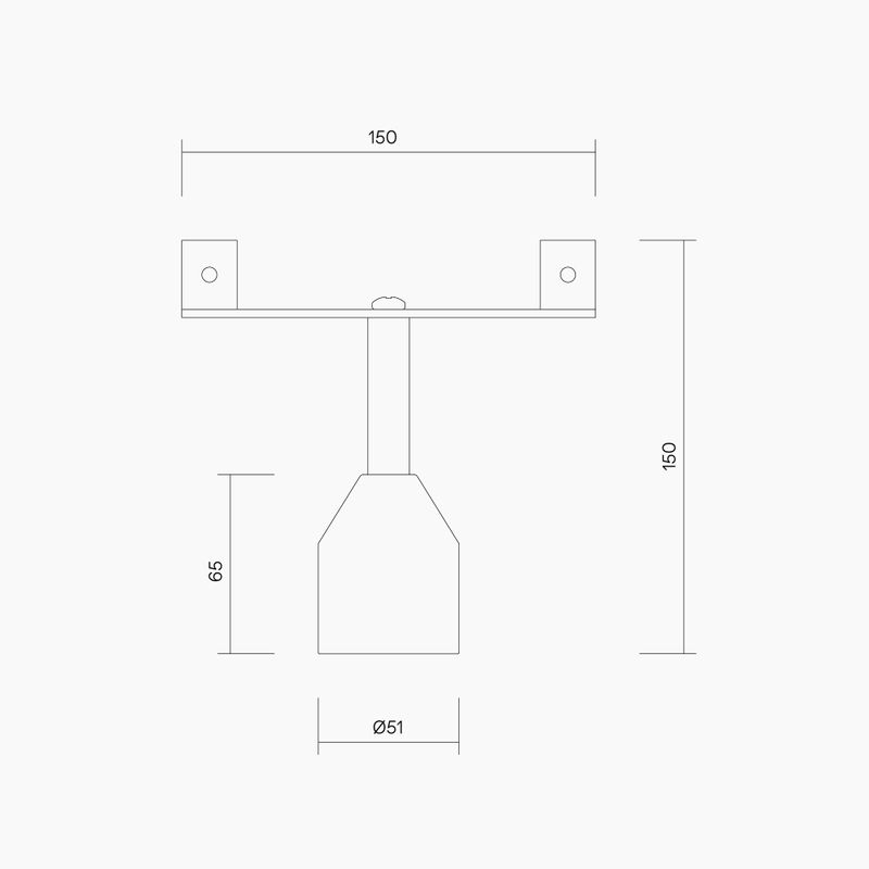 Double Fix Foot Assembly 150mm