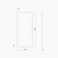Disabled Compliant SSS Framed Mirror Without Shelf 1000x450mm