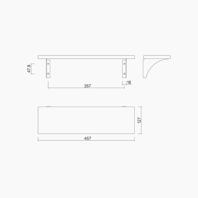 457mm SSS Shelf