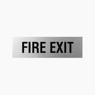 Fire Exit Sign 200x60mm SSS