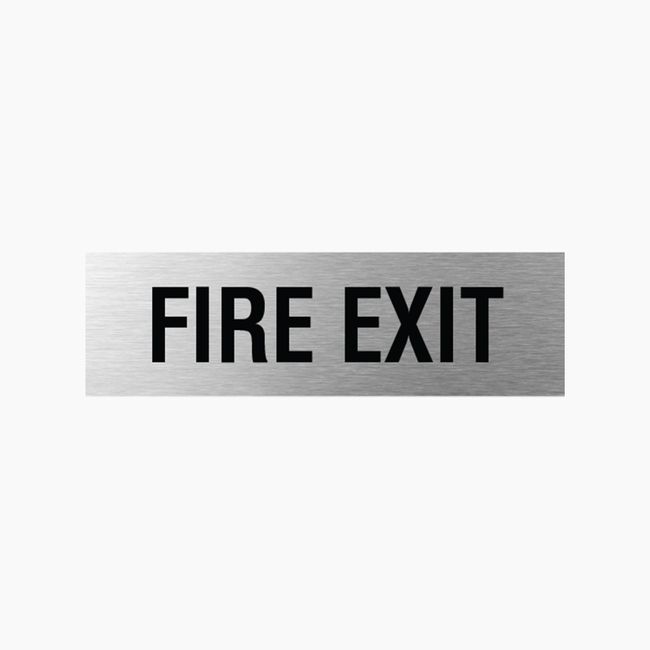 Fire Exit Sign 200x60mm SSS