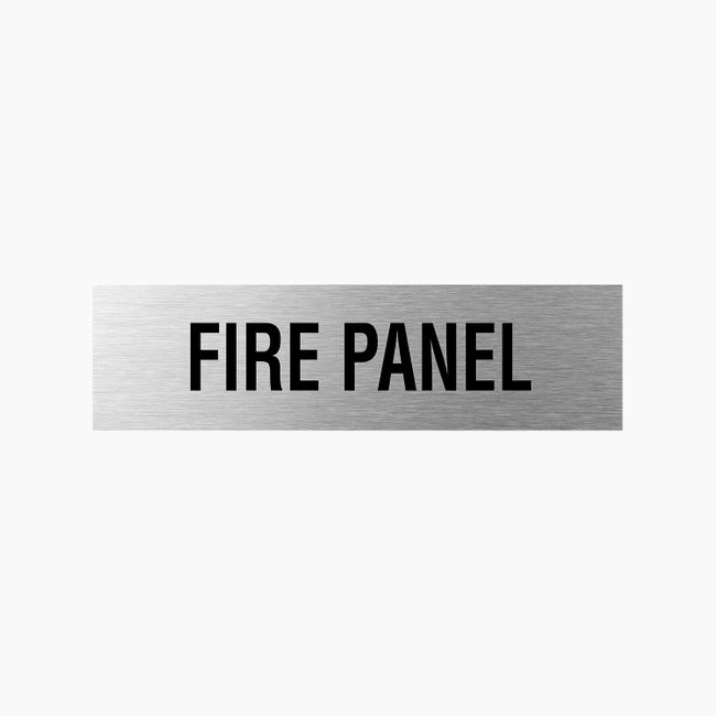 Fire Panel Sign 400x110mm SSS