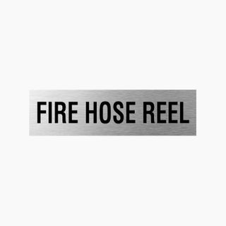 Fire Hose Reel Sign 400x110mm SSS - 50mm Text