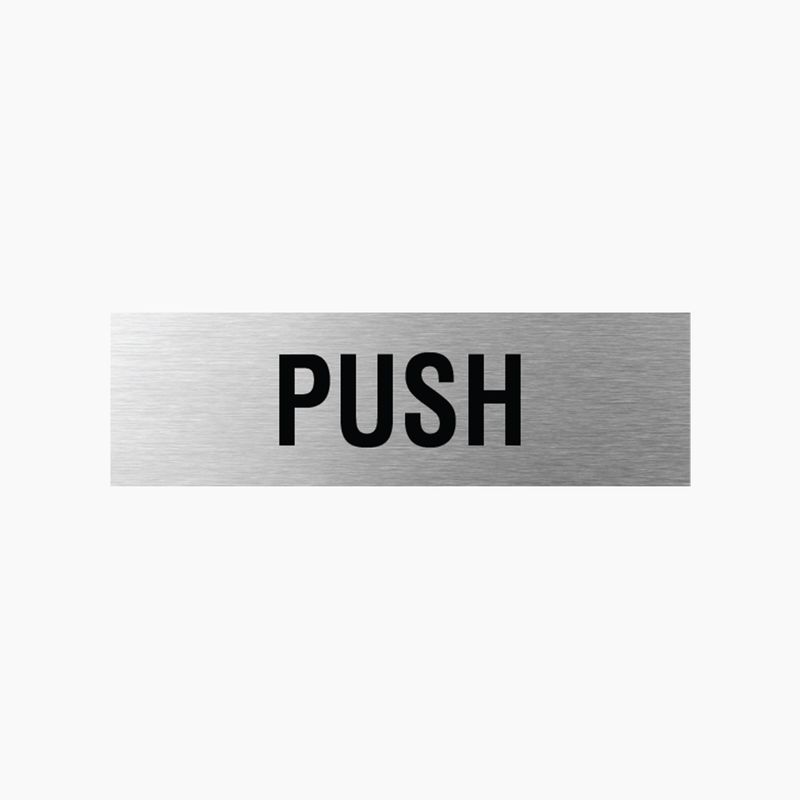 Push Sign 200x60mm SSS