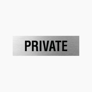 Private Sign 200x60mm SSS