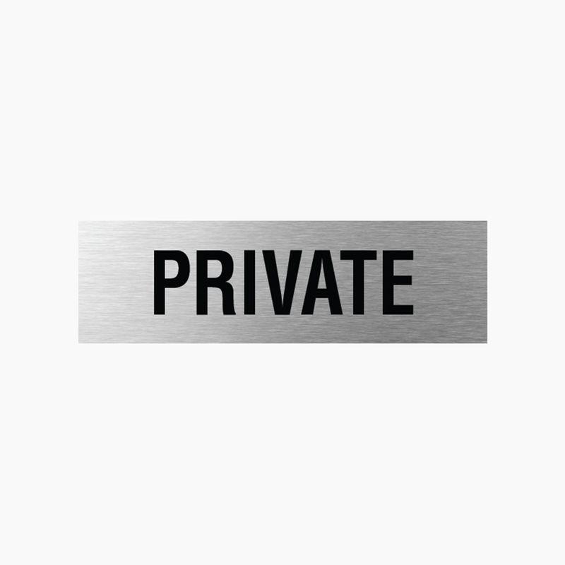 Private Sign 200x60mm SSS